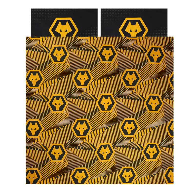 Wolverhampton Wanderers Store | Shop Official Reversible Crest Duvet – Double Wolves Gear
